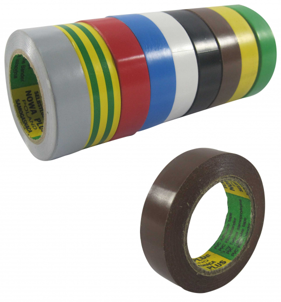 Elektroisolierband 10 Rollen / 15mm x 10m (SET 1)